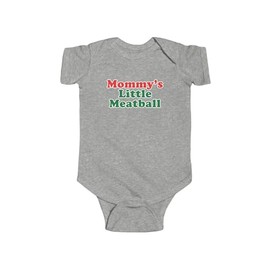 Infant Onesie, Mommy's Little Meatball Baby Bodysuit, Italian Iconic Shirt, Funny Meme, Y2K Fashion, NYC Gift