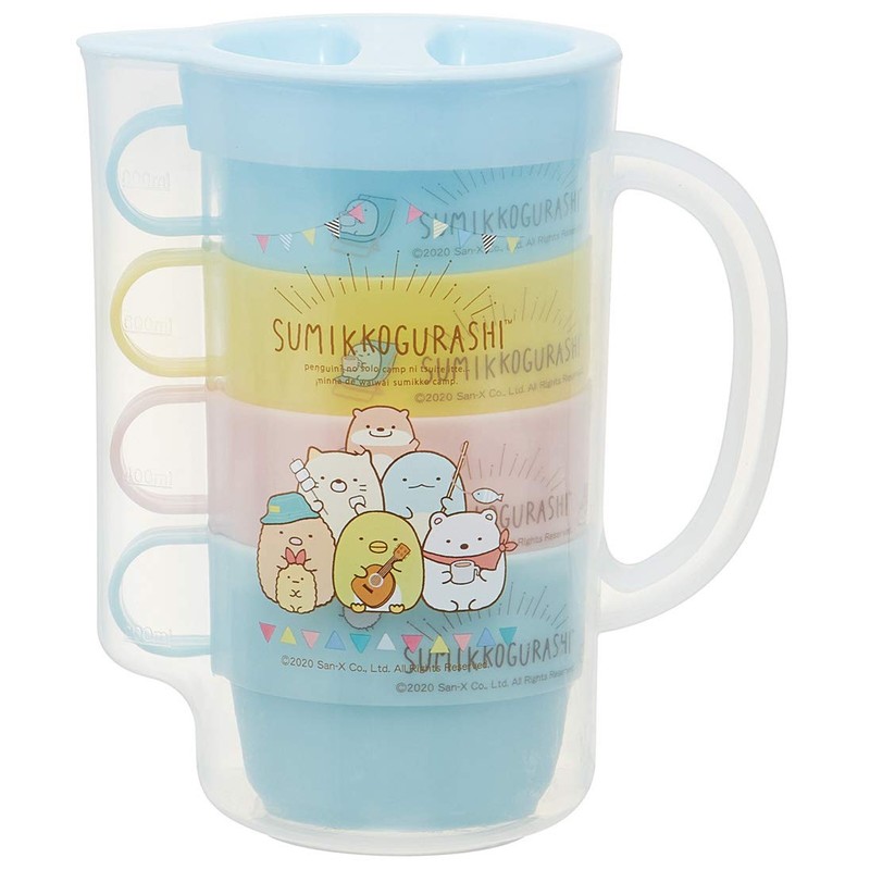 Skater KS32S-A Stacking Cup, 4-piece Set, w/Case, 28.7 fl oz