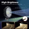WINBANG 7 Inch Round LED Light Bar, 2PCS 201W Driving