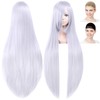 CaseEden 6129 Premium Cosplay Wig, Smooth, Long, Straight 39.4 inches
