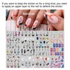 12 Pegatinas Autoadhesivas para Uñas, para Manicura, Bricolaje, para Decoración