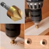 Woodworking Drilling or Chamfer tool,8PCS 5/8" 1/2" 3/8" 1/4" Wood