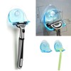 JJLFresheners Blue Suction Cup Hooks Removable Hook Razor Holder Transparent