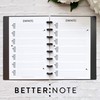 BetterNote Contact Address Refill Pages for Disc Notebooks, Fits TUL,