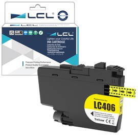 LCL LC 406 LC-406 Yellow High Yield Ink Cartridge Replacement for Brother LC406 LC406Y for HL-JF1 MFC-J4335DW MFC-J4345DW MFC-J4535DW MFC-J5855DW MFC-J5955DW MFC-J6555DW MFC-J6955DW (1-Pack)