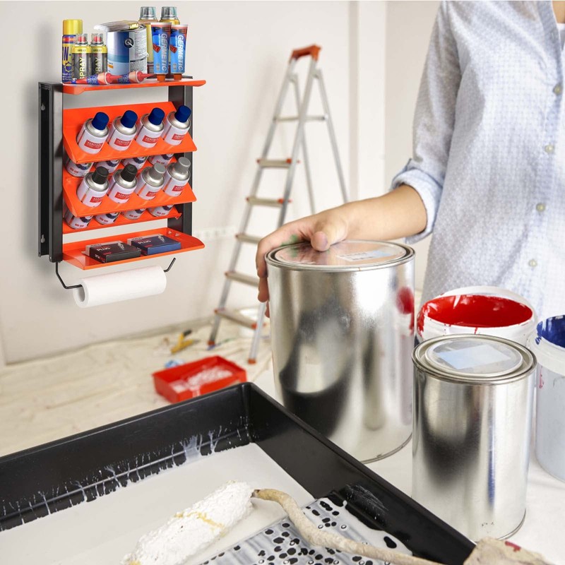 Wallmaster Spray Can Holder, Lube Can Wall Mount Storage Rack