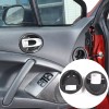 BEBECAR Carbon Fiber ABS Door Handle Bezel Trim COver Fits