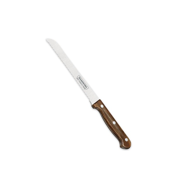 Tramontina Landhaus Kitchen Knife, Stainless Steel, Wooden Handle FSC, Dishwasher Safe (Bread Knife)