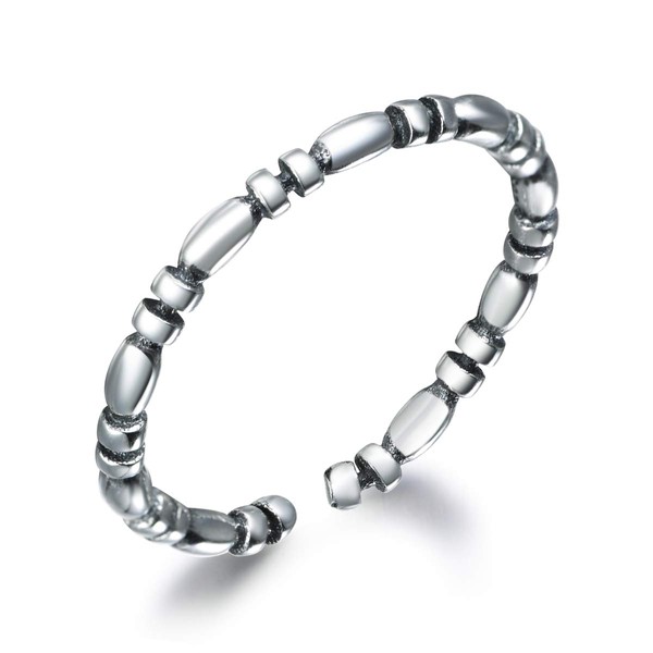 snorso Adjustable S925 Sterling Silver Boho Ring Stacking Midi Knuckle