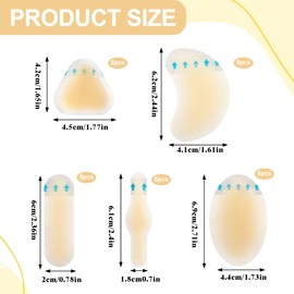 25PCS Blister Plasters for Feet Soft Cushioning and Long Lasting Friction Protection Blister Bandages Invisible Blister Cushion Pads Relieve Pain and Pressure Gel Blister Guard Pads for Heel and Toe