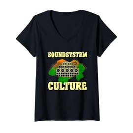 Womens Sound System Culture V-Neck T-Shirt