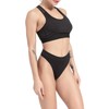 GRANKEE Women's High Waisted Breathable Seamless Thong Panties No Show