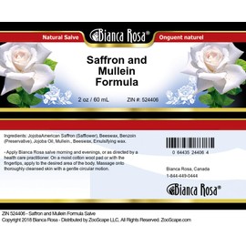 Bianca Rosa Saffron and Mullein Formula Salve (2 oz, ZIN: 524406) - 3 Pack