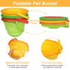 Beach Sand Toys Set for Kids, Silicone Collapsible Foldable Beach