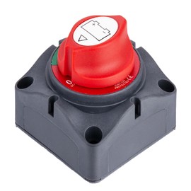 Sinoking Battery Switch 12-48V Battery Power Cut Master Switch Disconnect Isolator for Car, Vehicle, RV,Truck Camper and Boat (On/Off) Copper Terminal Stud Size: 8mm*2