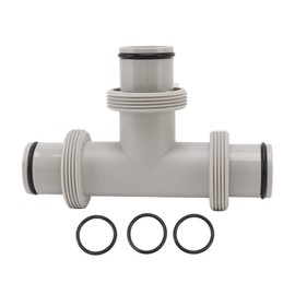 Replacement Hose Adapter, 1.5 Pool Hose Adapter for Above Ground Swimming Pool, 2 in 1 T Shape Pool Hose Connector for Intex Fit for Threaded Connection Pumps & Plunger Valve