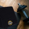 Always Looking Good Gym Towel with Monogrammed Embroidery Initial Gift