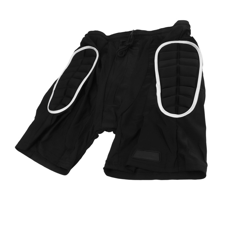 Silver Black Skiing Hip Protection Shorts Impact Resistant Breathable Skating