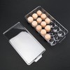 Ambergron 18 Eggs Holder for Refrigerator, Clear Egg Container for