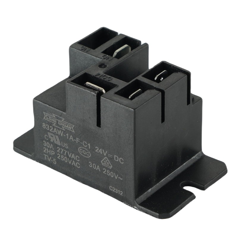 832AW-1A-F-C1 24VDC 30A 250VAC General Purpose Power Relay 4 Pin