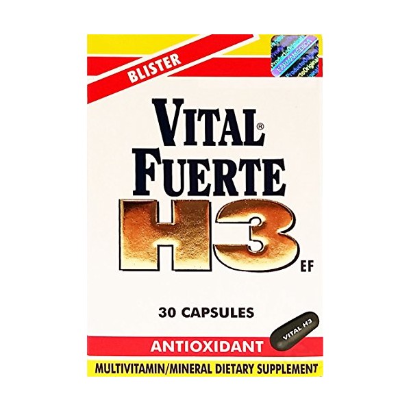 Vital Fuerte H3 Antioxidant 30 Capsules - Antioxidante