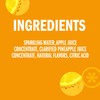 IZZE Sparkling Water Juice Beverage Blend, Pineapple, No Sugar Added,