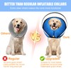 2-in-1 Soft Inflatable Dog Cone Collar Alternative with Enhanced Anti-Licking