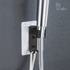 Modern black shower stand holder angle adjustment non-perforated sticker type 2ea