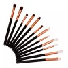Unbranded 12Pcs Eyeshadow Eyebrows Foundation Blending Brush Set Makeup Cosmetic