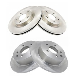 Front and Rear Brake Rotors Set Vented Compatible with 2011-2017 Nissan Juke 2017-2019 Sentra