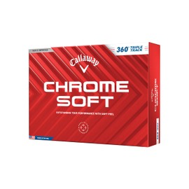 Callaway Golf Chrome Soft Golf Balls (2024 Version, 360 Triple Track, White)