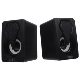 DOITOOL 1 Pair USB Computer Speaker Compact Loudspeaker Box for Home Office High Volume Multi Purpose Speaker with Sound for Gaming Music Enjoyment Style