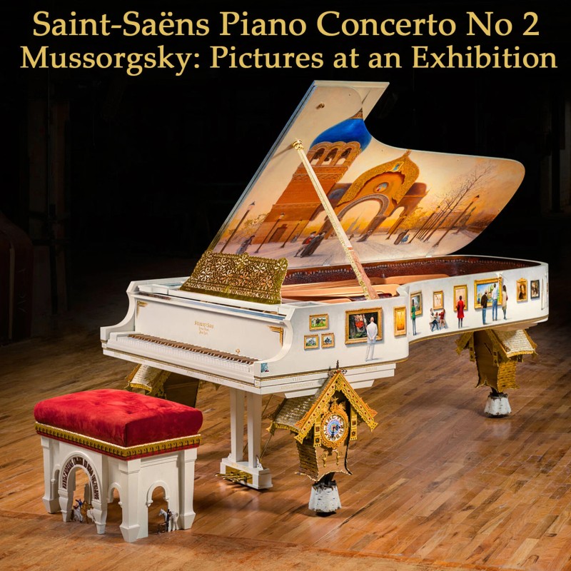 Mussorgsky Pictures, Saint-Saens Yamaha Disklavier Clavinova Player Piano - PianoDisc