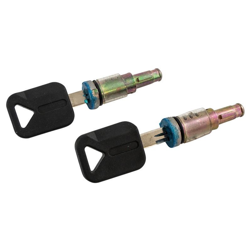 Front Driver and Passenger Outside Door Lock Cylinder Set with