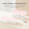 DOITOOL Charging Cable Organizer Box Storage Multi-Grid Holder Cord Management
