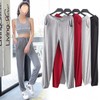Spring/Summer Plus Size Loose Fit Thin Slimming Harem Yoga Modal Pants Yoga Burgundy + M 45.00 Kg-55.00 Kg 5ea