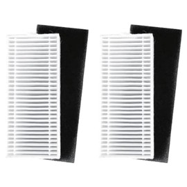 2 Pcs Filter Replacement for iHome Nova S1 Pro, iHRVS1PRO-3BLK, iHRVS1-3BLKS, iHRV9-BLKS Robotic Vacuum Cleaner Parts