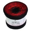 LiLu‘s Fairytale Yarn with ‘Hellfire’ (Black and Red) Colour Gradient