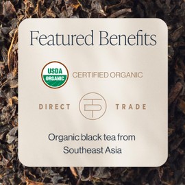 Rishi Tea English Breakfast Tea - Organic Loose Leaf Pure Black Tea, Energizing & Caffeinated, Ideal for Hot or Iced Tea - 16 Ounces, 45+ Servings