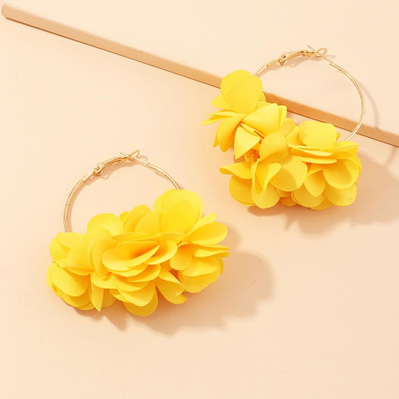 Pink Flower Earrings for Women Spring Earrings for Women Boho