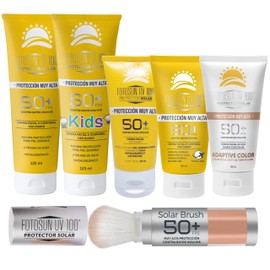 Fotosun UV 100 Protector Solar Facial Bloqueador 50+ FPS Protección Contra el Sol Uso Diario Piel Sensible Sunscreen (KIT FOTOSUN UV 3)