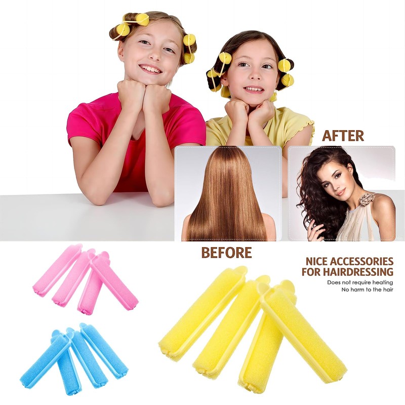 PAITOK Foam Sponge Hair Rollers for Short Hair,36PCS Soft Curlers