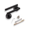 Door Handle Set Straight T Handle Interior Matte Black