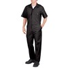 Dickies Men's Short Sleeve Flex Coverall, Black, XLS