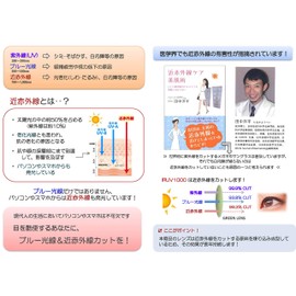 Face Trick Glasses IRKG603S-1LB Hay Fever Prevention Sunglasses, Near Infrared/Blue Rays UV Protection, Anti-Fog Treatment, Sabae Maker Lens, Black Frame/Light Brown Lens,