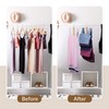 ZEDODIER Tank Top Hanger，2 Pack Wooden Bra Organizer for Closet,