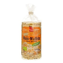 Linea Natura Maiswaffel mit Leinsamen, knusprige Waffeln in Bio Qualität, 150 g