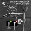 Veken 11.8 Inch High Pressure Rain Shower Head -Shower Heads