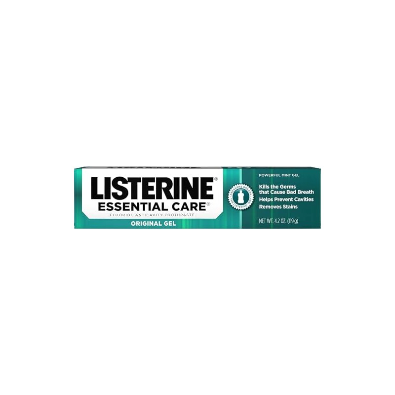 Listerine Essential Care Toothpaste Gel 4.20 oz (Pack of 4)
