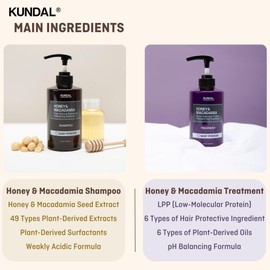 Kundal KUNDAL Natural Shampoo and Conditioner Set [Clean Soap] - Korean Hair Care, Long Lasting Fragrance, Moisturize, Nourish, Frizz Control, Argan & Macadamia Oil, Sulfate-Free 16.9fl oz (Pack of 2)